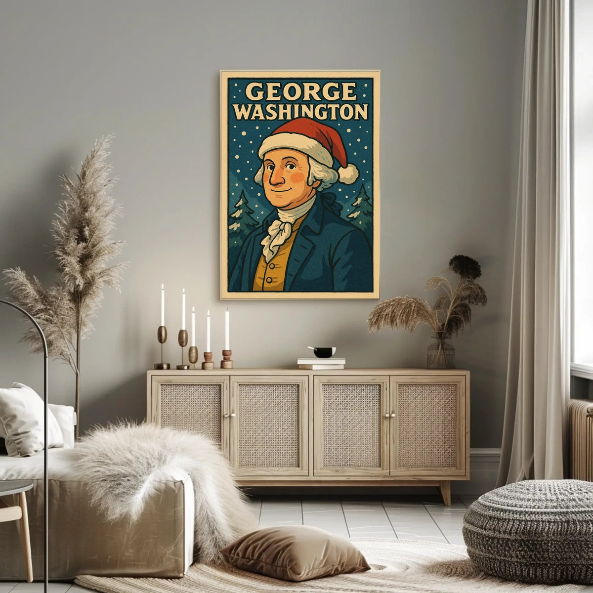 George Washington In Festive Attire Poster