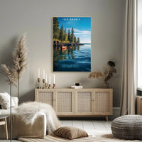 Isle Royale National Park Poster Vintage Travel Print