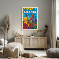 Atlanta Skyline Poster
