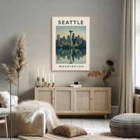Seattle Skyline Poster