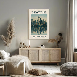 Seattle Skyline Poster