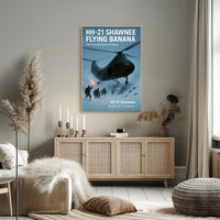 HH-21 Shawnee The Curved Savior of Korea Poster PosterGoat