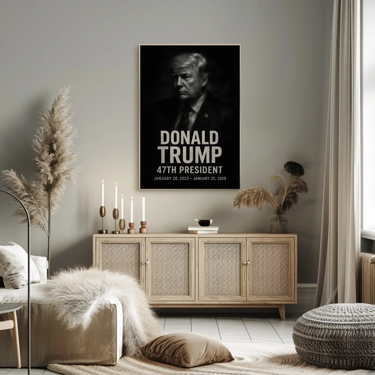 Trump Contemplative Leader Collectors Cinematic Poster