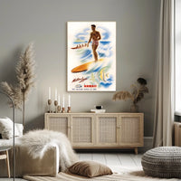 Tropical Adventure With Matson Lines Poster