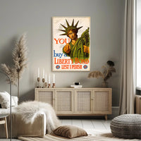 Vintage Statue of Liberty Propaganda Print Political or Propaganda Poster
