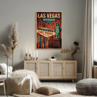 Las Vegas Vintage Travel Art Deco Collector Poster