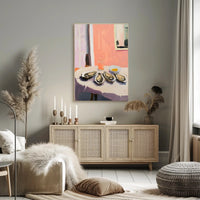 Oysters Still Life Poster Modern Coastal Wall Art