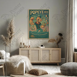 Popeye 94th Anniversary Vintage Pop Culture Poster
