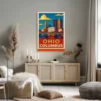 Columbus, Ohio Skyline Poster