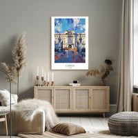 Buckingham Palace Urban Vibrancy Art Poster PosterGoat