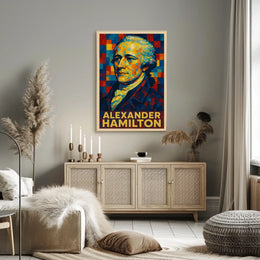 Alexander Hamilton A Vibrant Tribute Poster