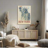 New York Cross Hatch Poster Museum Print for Urban Style