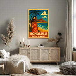 Honolulu Paradise Poster