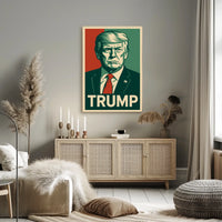 Trump Patriotic Portrait Photography Realism Poster