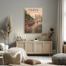 Paris Marché Aux Fleurs Poster