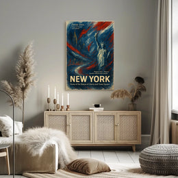 New York Empire State Skyline Poster Modern Wall Art