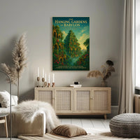 Hanging Gardens of Babylon Romantic Cultural or Heritage Poster