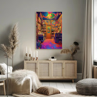 Vibrant Psychedelic Room Poster