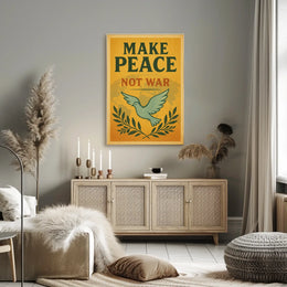 Peace Dove Vintage Poster: Make Peace Not War