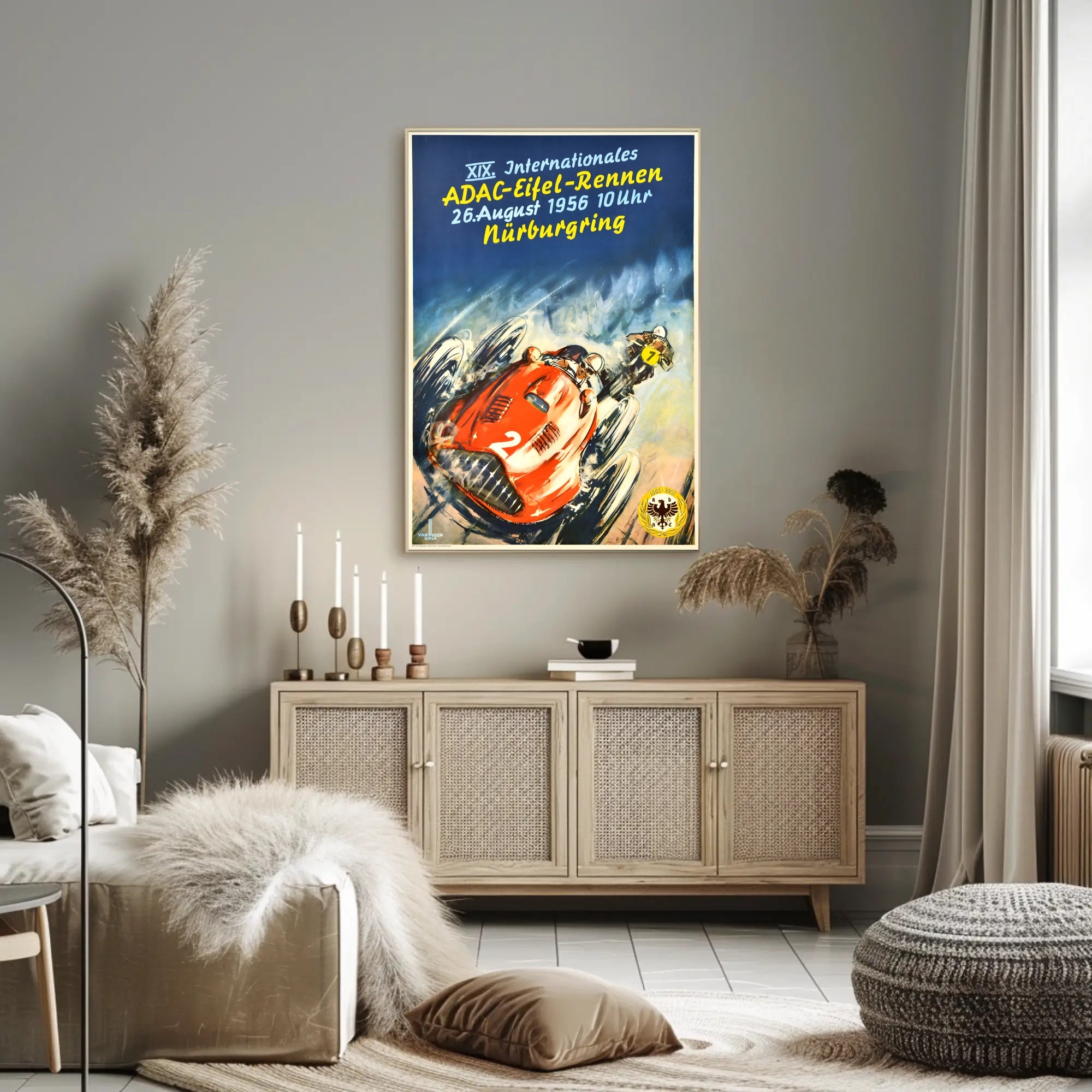 XIX. Internationales ADAC-Eifel-Rennen 1956 Poster