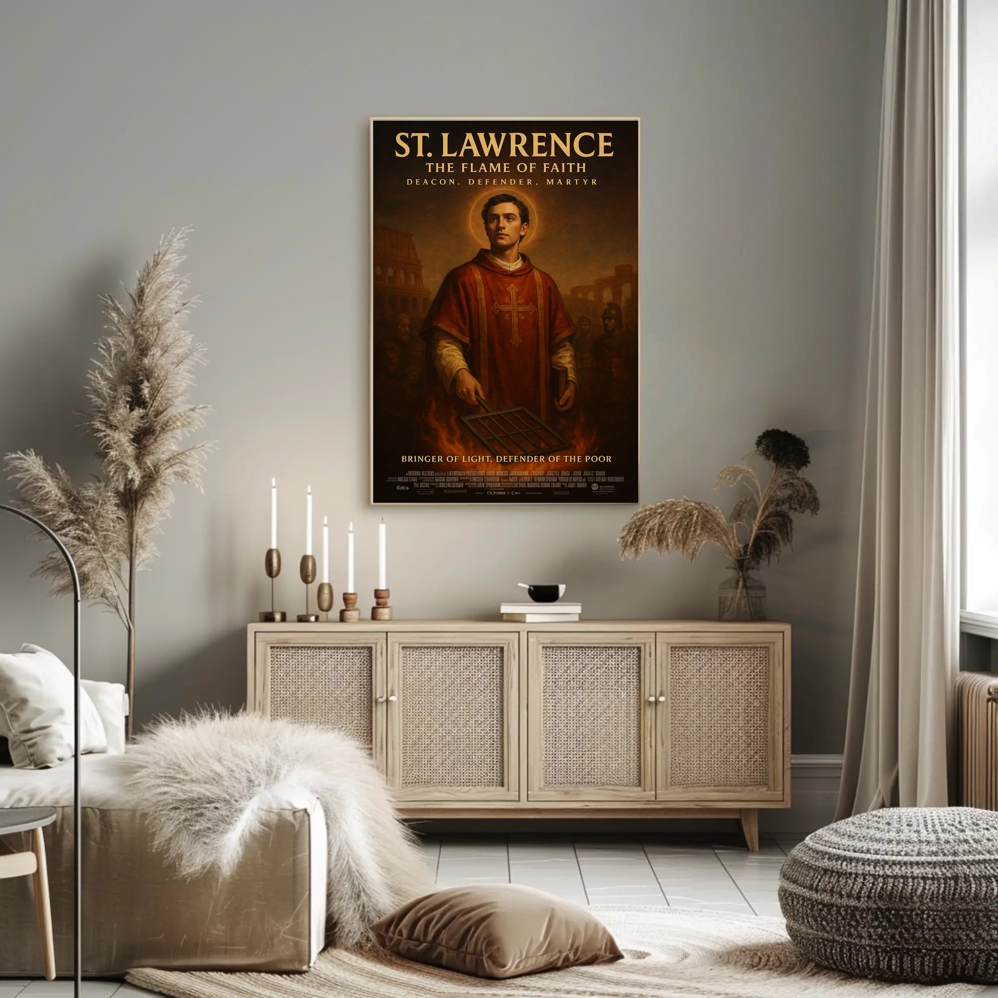 St. Lawrence The Flame Of Faith Poster