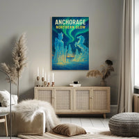 Anchorage Northern Glow Poster