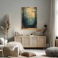 Mysterious Woodland Scene: Atmospheric National Park Poster