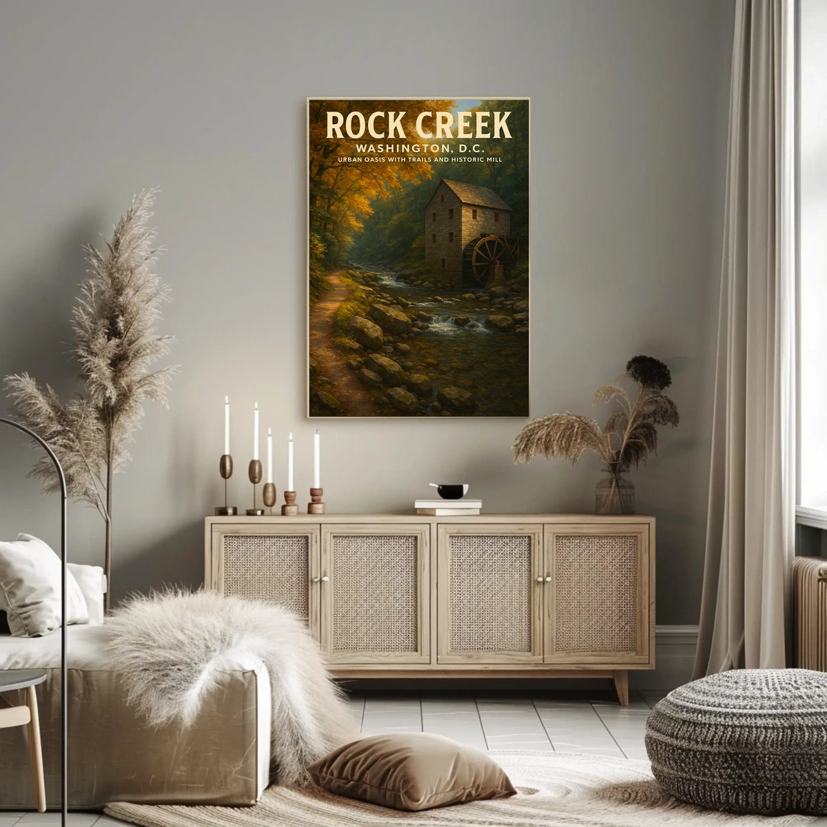 Rock Creek Urban Oasis In Washington, Poster