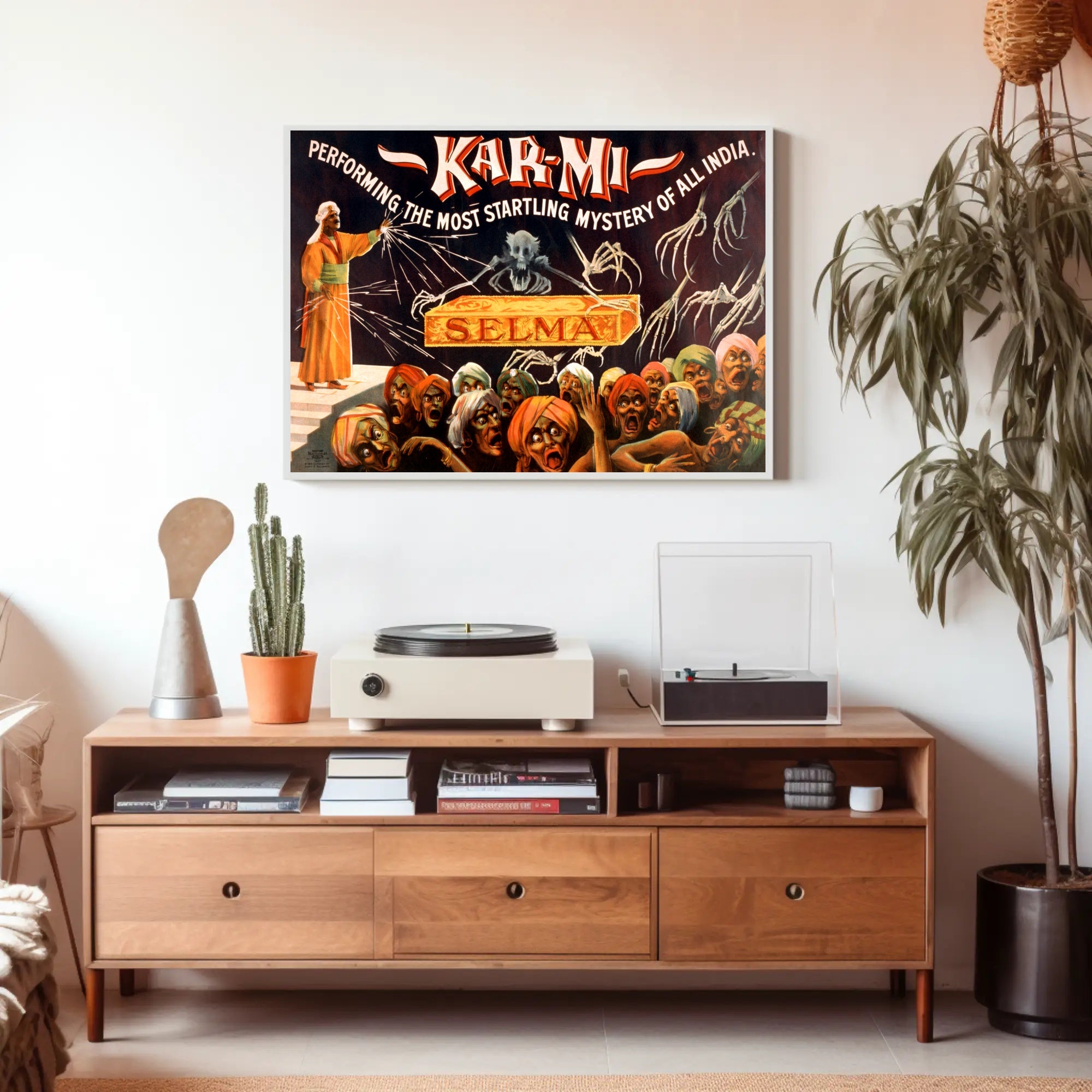 Kar-Mi Illusionist Vintage Magic Cultural Poster