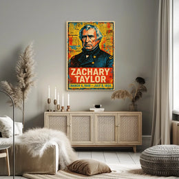 Zachary Taylor 12th President of the United States Street Art Mashup Poster