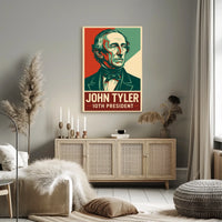 John Tyler 10th President Heritage Oil Painting Poster