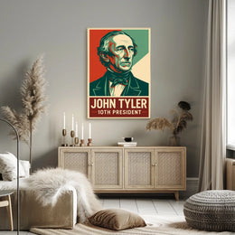 John Tyler 10th President Heritage Oil Painting Poster