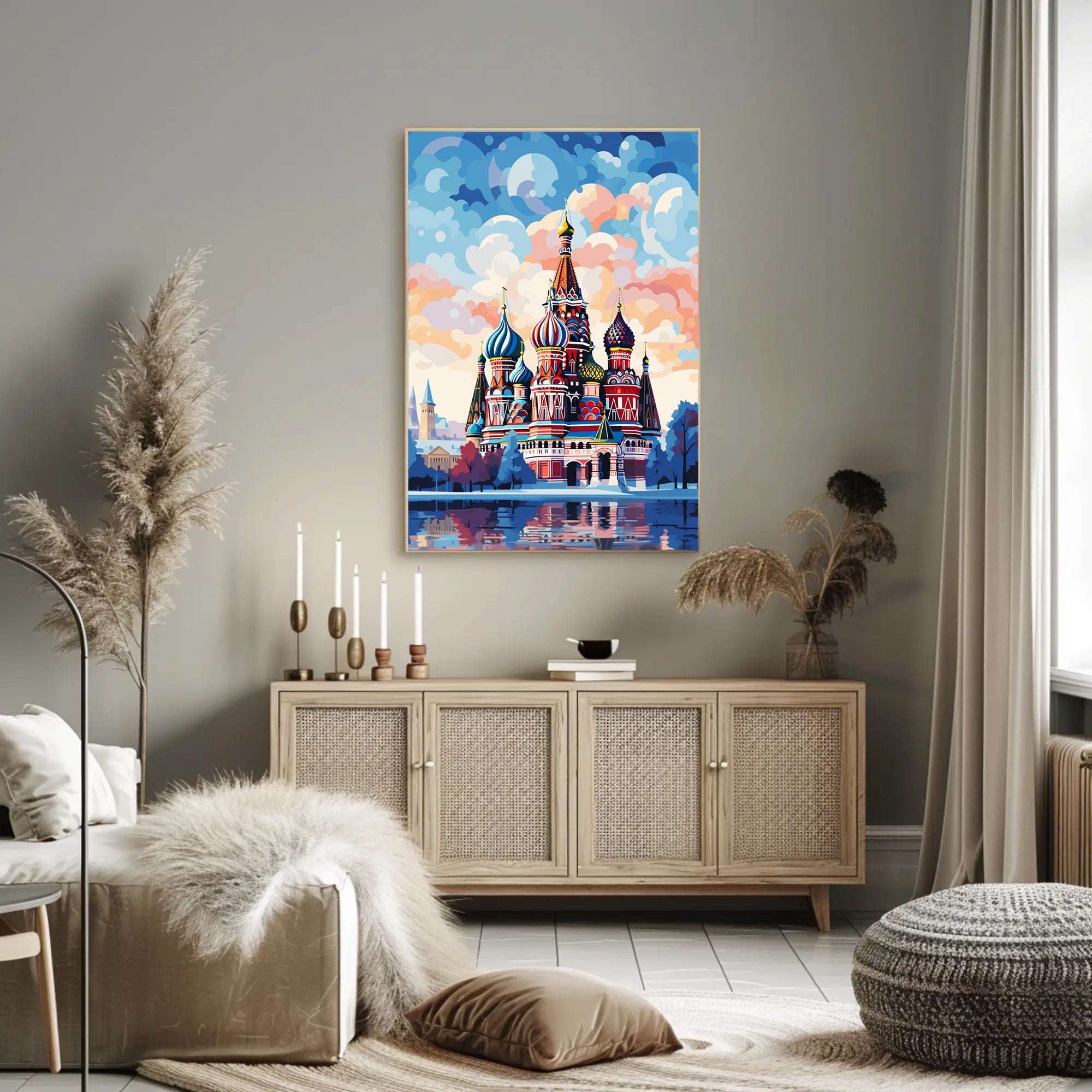 Vibrant St. BasilS Cathedral Poster