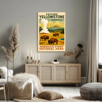 Explore Yellowstone Poster PosterGoat