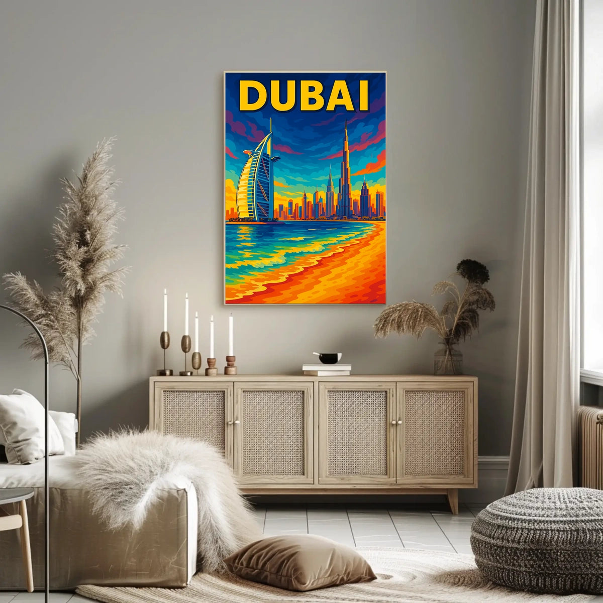 Dubai Skyline Poster