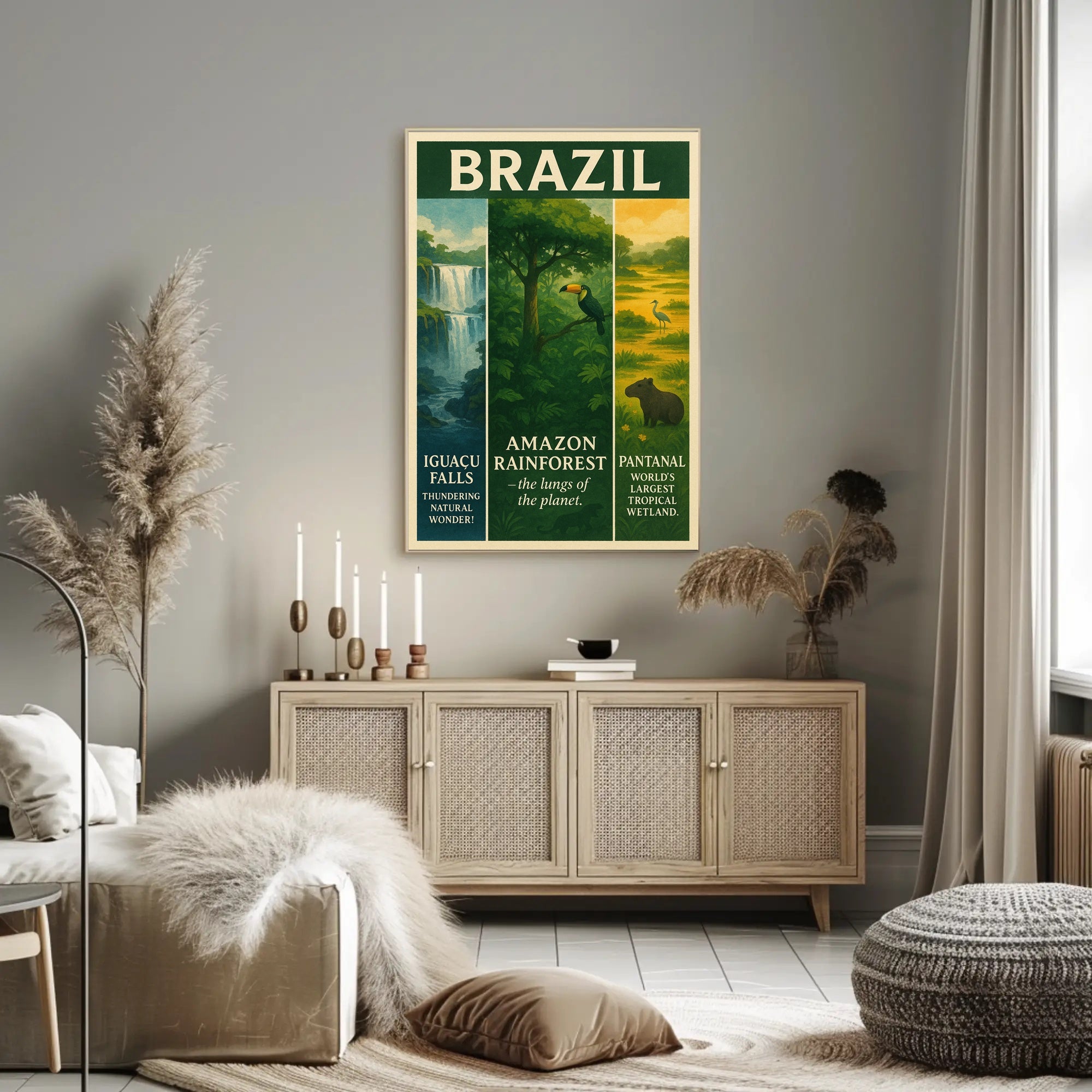 Wonders of Brazil Poster PosterGoat