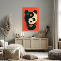 Yin-Yang Panda Vinyl Poster