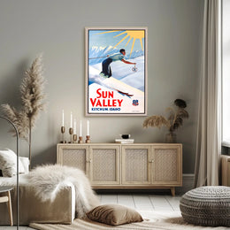 Sun Valley Skiing Adventure Poster PosterGoat