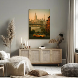 New York City Skyline Poster for Modern Home Decor Wall Art