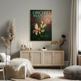 Orchid Mantis Elegance in Motion Poster