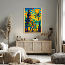 Bali, Indonesia Vibrant Paradise Poster