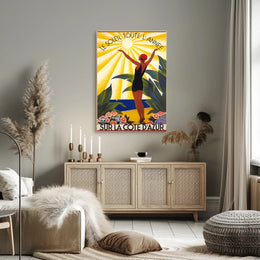 Vintage Côte d'Azur Poster for French Riviera Vacation