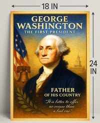 George Washington The First President Poster PosterGoat