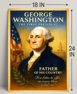 George Washington The First President Poster PosterGoat