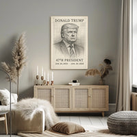 Donald Trump 47th President Poster