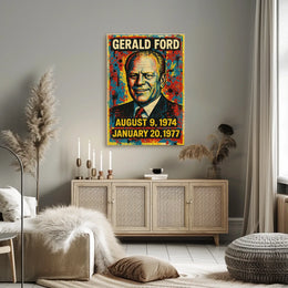 Gerald Ford Presidential Tenure Poster