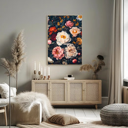 Floral Symphony: Botanical Elegance in Art Poster