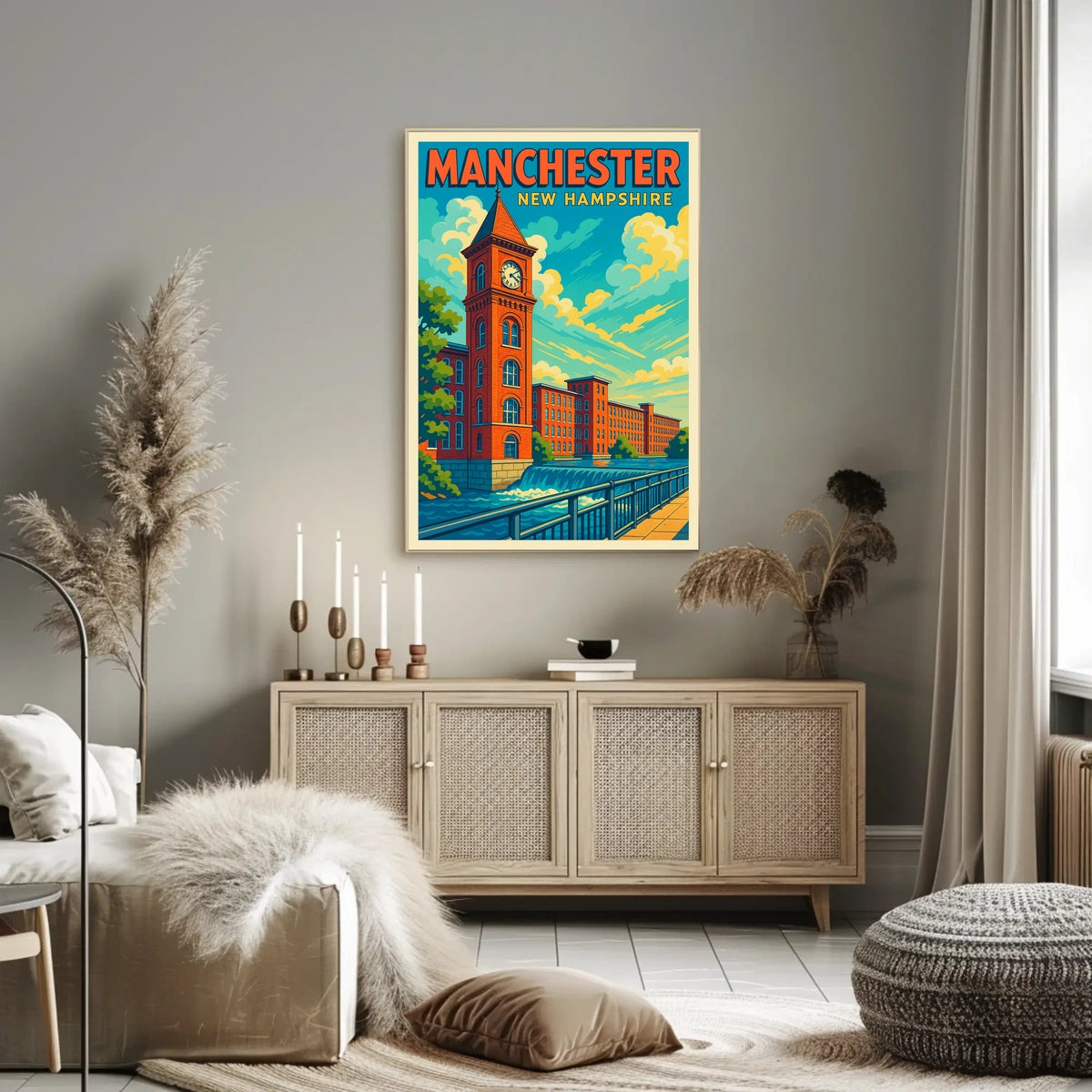 Manchester, New Hampshire Poster