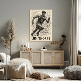 Jim Thorpe Legendary Athlete Poster