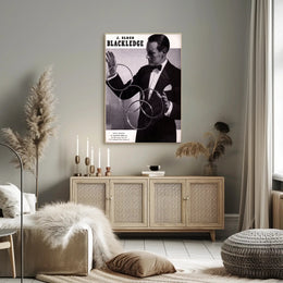 Vintage Magician Illusionist Poster from Mid-20th Century Era